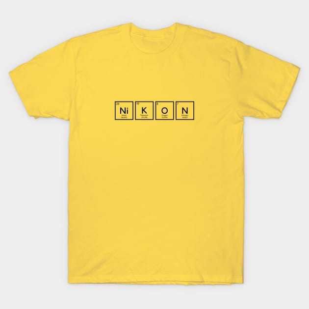 Nikon Periodic Table T-Shirt by umarhahn